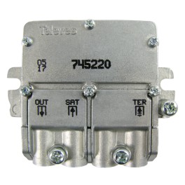 MINI-MISCELATORE MIX DEMIX  MATV-IF 47..790-950..2400MHz +DC