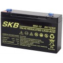 BATTERIA AL .PIOMBO SKB 6V/12A FAST.4,8 	151 x 50 x 95 -101 mm