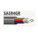 CAVO  SAT TV 4 X SA59 UNICA GUAINA 5MM SAT 4 X SA 59 CW GRIGIO BOBINA DA 100 METRI  5 COLORI