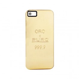 CUSTODIA PC "ORO PURO IPC5ORO 999,9" IPHONE 5 / 5S ORO