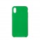 Puro Cover in Silicone Liquido con interno in microfibra per iPhone X 5,8" Verde