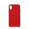 Puro Cover in Silicone Liquido con interno in microfibra per iPhone X 5,8" Rosso