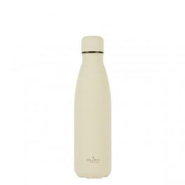 Puro Bottiglia ICON in acciaio con trattamento in polvere doppio strato 500ml Beige