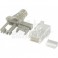 SPINA RJ45 8P8C CAT6A SCH.FL-SOL Spine modulari RJ45 8P8C Cat.6A Non schermata per cavo rigido e flessibile con cappuccio