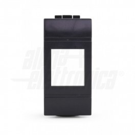 Adatt. per ins.RJ45 BTicino Living nero Adattatore per frutti RJ45 per placca BTicino Living Light - Nero