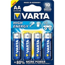 BATTERIA VARTA  AA STILO  BLISTER 4 PZ SERIE BLU HIGH ENERGY