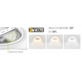 Plafoniera Led lampada a sospensione bianco selezionabile, 18w 185mm