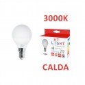 Conf. 3pz Lampade MiniSfera LED 230V 5W E14 3000K -LUCE CALDA- [400071] HT4505C