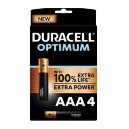 PILE AAA DURACELL OPTIMUM 4PZ