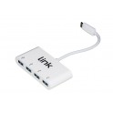 HUB CON 4 PORTE USB 3.0 CONNETTORE TIPOC