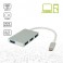 Hub type-c4 porte usb-a 3.0 Hub con connettore Type-C e 4 porte USB-A 3.0, si collega a notebook tramite cavetto integrato con s