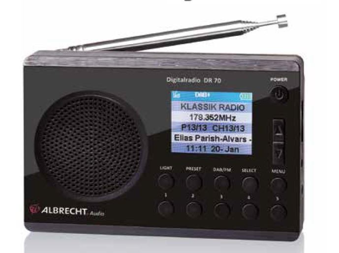 RADIO DAB KONIG 20 PRESE BIANCA RADIO PORTATILE - Forniture Elettroniche  Trentine snc