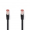 Cat 6 S/FTP Network Cable | RJ45 0,25M Cavo di rete Cat 6 S/FTP | RJ45 maschio - RJ45 maschio | 0.25 m | Nero