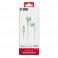 Auricolari semi in-ear MFI microfono, tasti volume e tasto di risposta, connettore lightning, colore verde